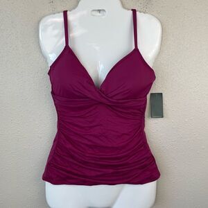 NWT Lauren Ralph Lauren Tankini Swim Top Sizes 6,10,or 14